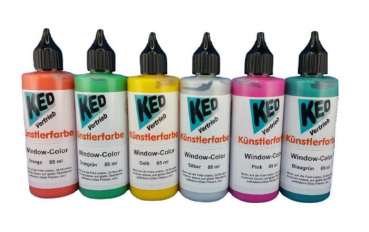 KED Window-Color Künstlerfarbe , 85 ml Flasche