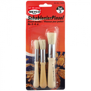 Schablonierpinsel 3er Set