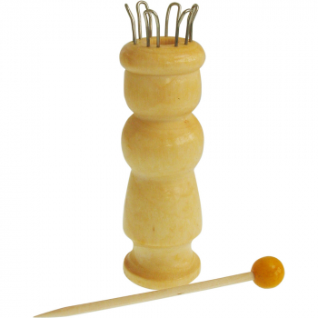 Strickliesel mit Holznadel, 6 Haken