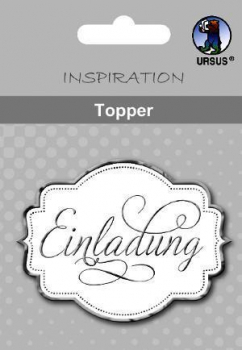 Ursus Topper, weiß/silber, "Einladung"