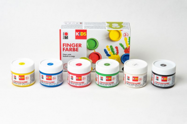 Preview: Marabu Kids Fingerfarben 6er Set