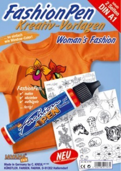 Fashion Pen Kreativ-Malvorlagen "Woman Fashion"
