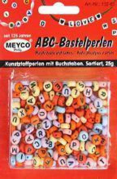 ABC-Bastelperlen, rund