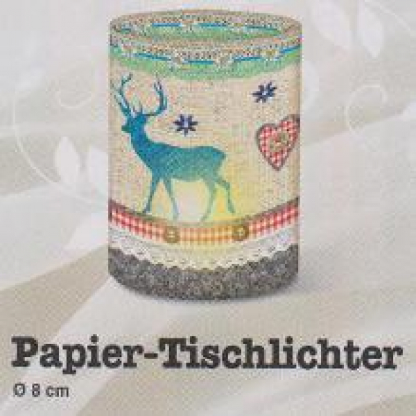 Papier Tischlichter " Hirsch"