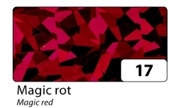 Holo Folie,selbstklebend,Magic rot,40cm x 1m