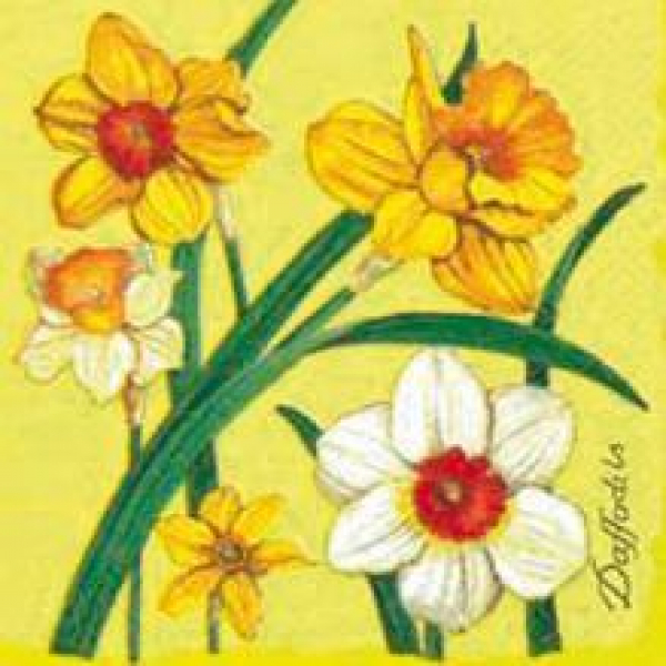 Servietten Motiv-Serviette Daffodil
