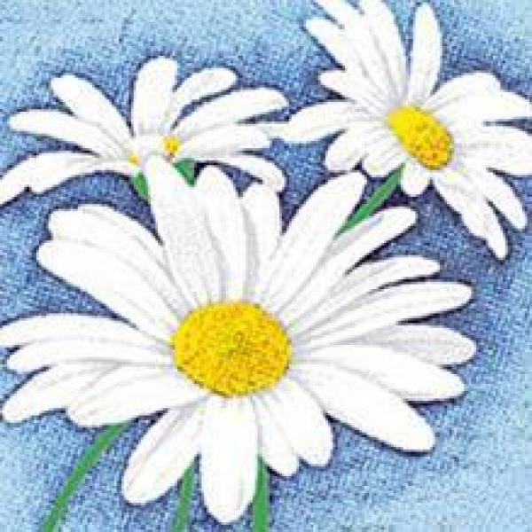 Servietten Motiv-Serviette White Flower