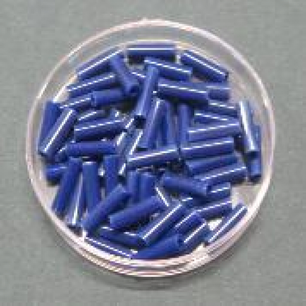 Stiftperlen - Tubes, 9 x 2,5 mm Marineblau