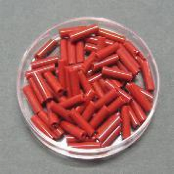 Stiftperlen - Tubes, 9 x 2,5 mm Braun