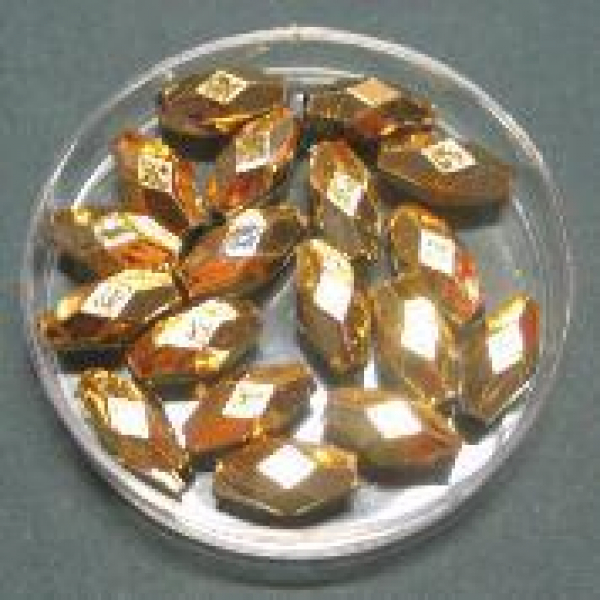 Wachsperlen - Raute, 11 x 5 mm, gold